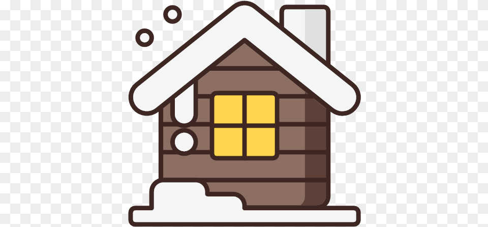 House Snow Winter Wooden Icon Joyful Christmas, Architecture, Log Cabin, Housing, Cabin Png
