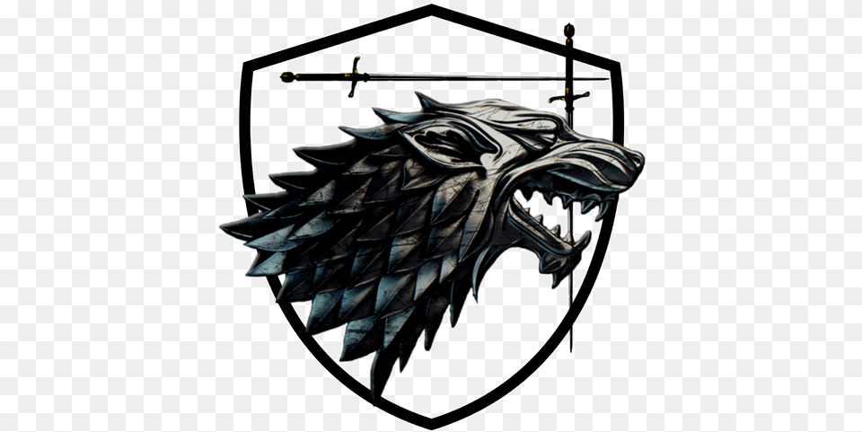 House Stark Game Of Thrones House Stark Logo, Emblem, Symbol Free Transparent Png