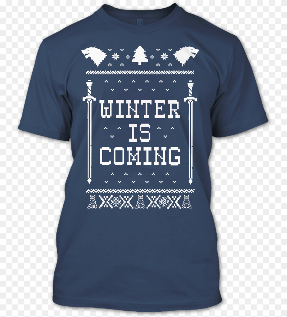 House Stark Winter Is Coming T Shirt Logo, Clothing, T-shirt, Qr Code Png Image