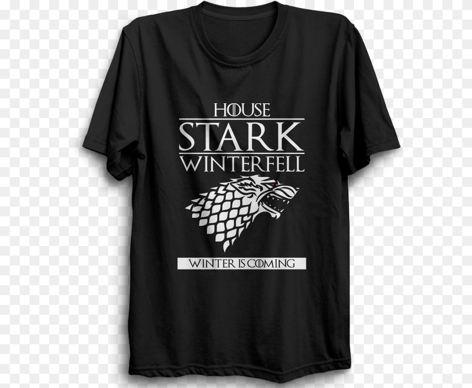 House Stark Winterfell T Shirt, Clothing, T-shirt, Sleeve Free Png Download