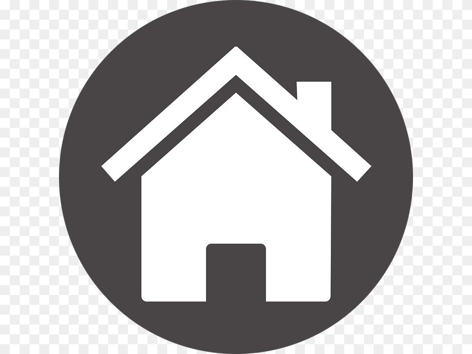 House Svg Vector House In Circle Clip Art, Dog House, Disk Free Png Download