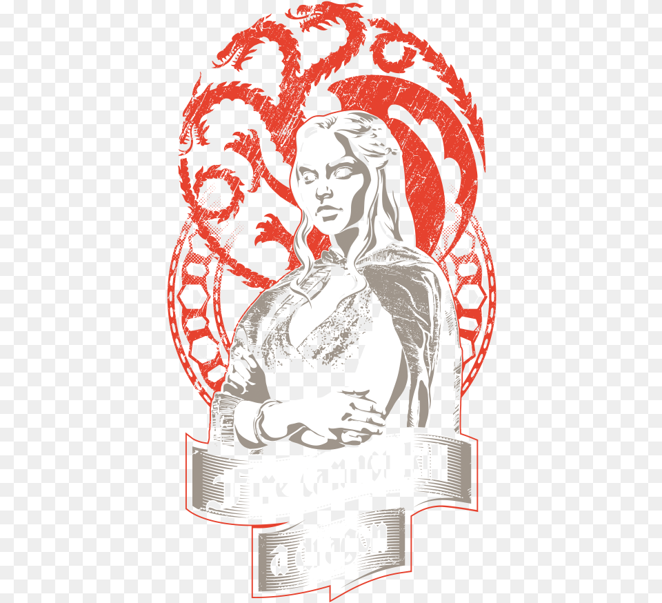 House Targaryen Black And White Game Of Thrones Dragon Clipart, Advertisement, Poster, Adult, Person Png