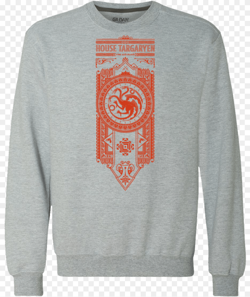 House Targaryen Premium Crewneck Sweatshirt Studio Ghibli Sweater, Clothing, Hoodie, Knitwear, Long Sleeve Png