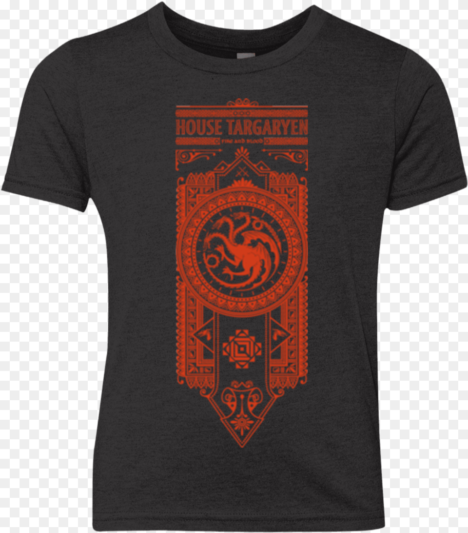 House Targaryen Youth Triblend T Shirt T Shirt, Clothing, T-shirt Png Image