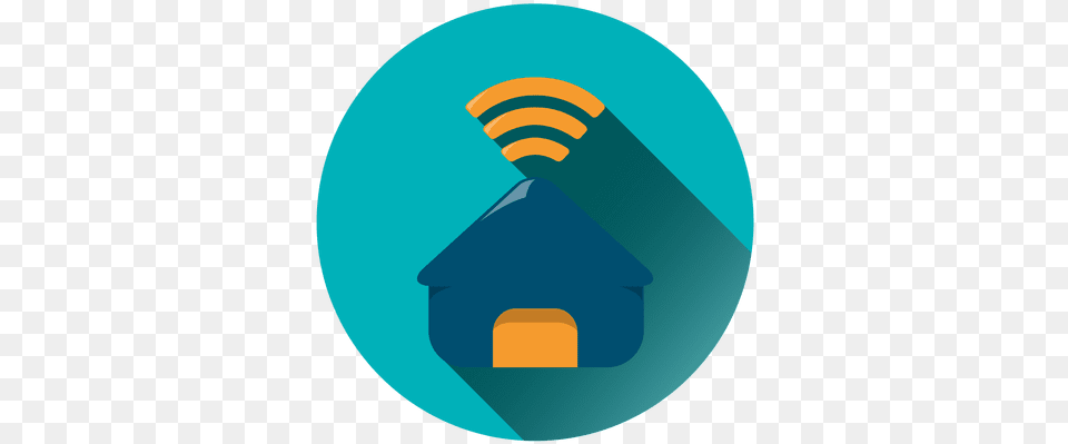 House Wifi Circle Icon Transparent U0026 Svg Vector File Wifi, Disk Free Png Download