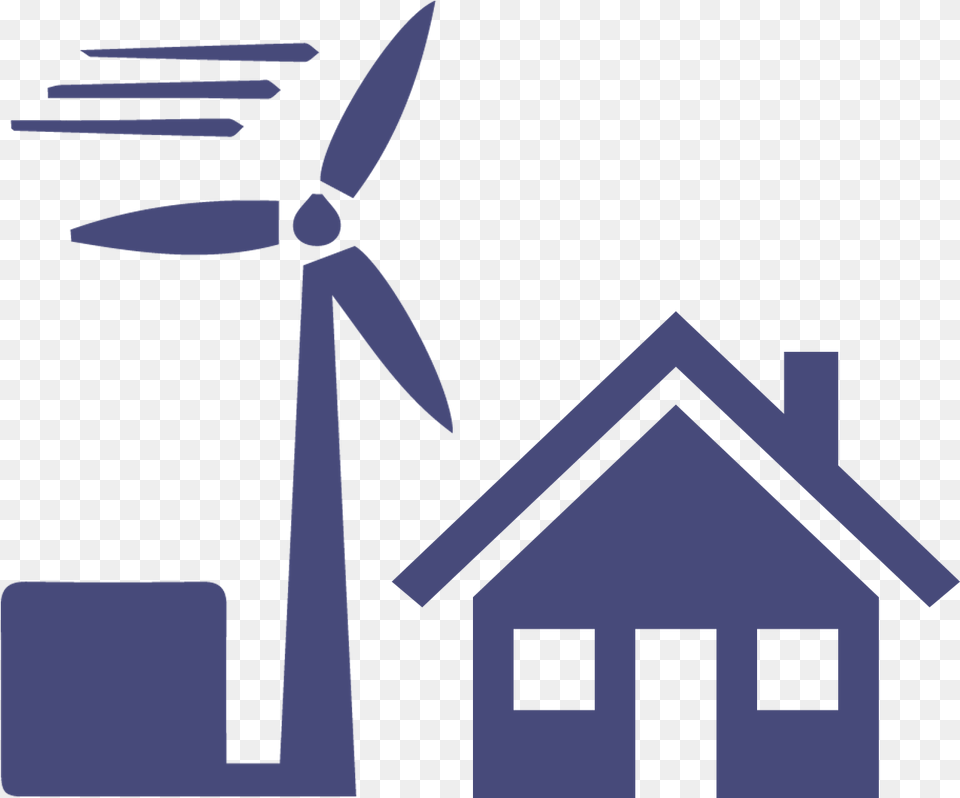 House Wind Turbine Home Button Transparent Background, Engine, Machine, Motor, Wind Turbine Free Png Download