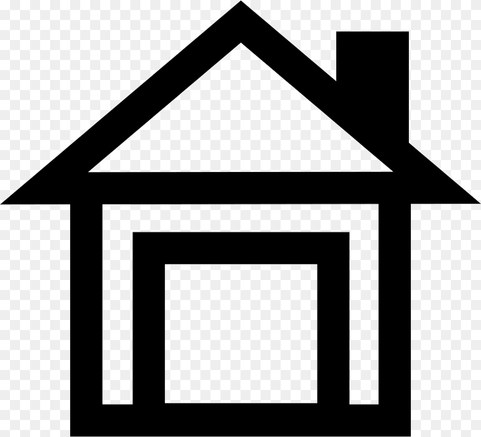 House With Big Door House Icon Big, Triangle, Outdoors, Lamp Free Png
