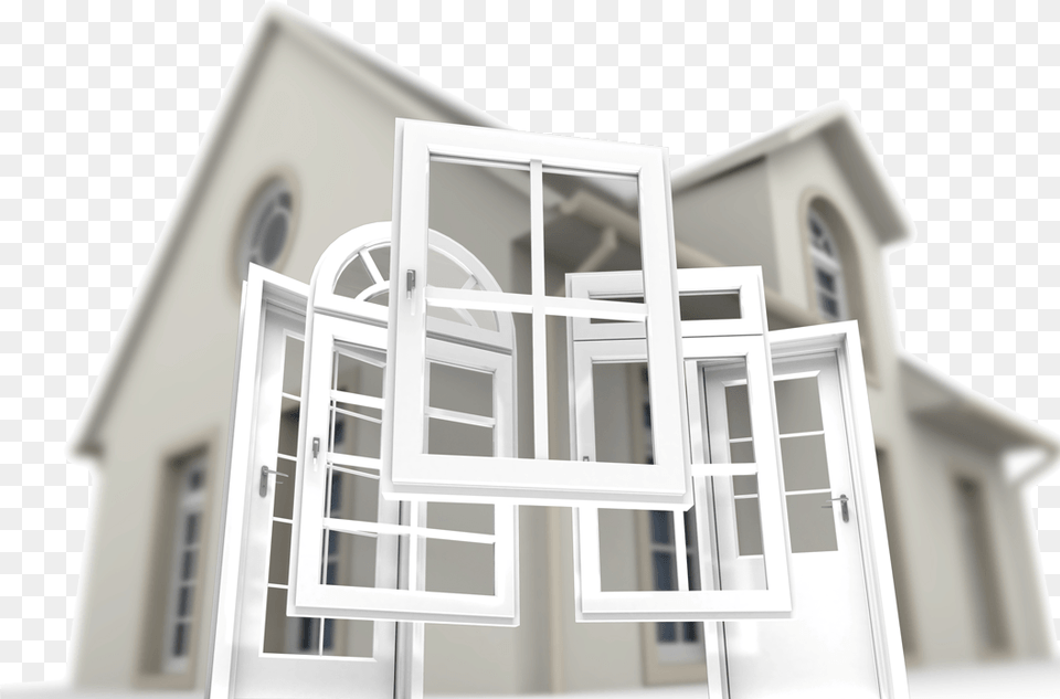 House With Door And Windows, Architecture, Building, Condo, Housing Free Transparent Png