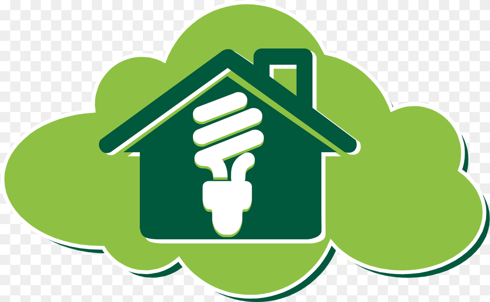 House With Electricity Clipart Electrician, Green, Light, Recycling Symbol, Symbol Png Image