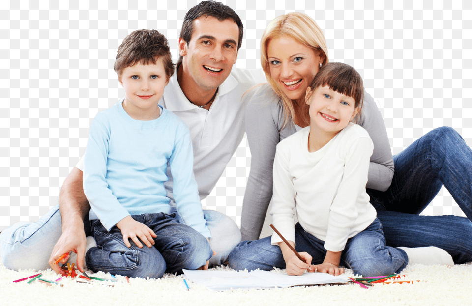 House With Family, Person, People, Clothing, Pants Png