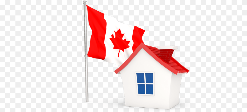 House With Flag Free Transparent Png