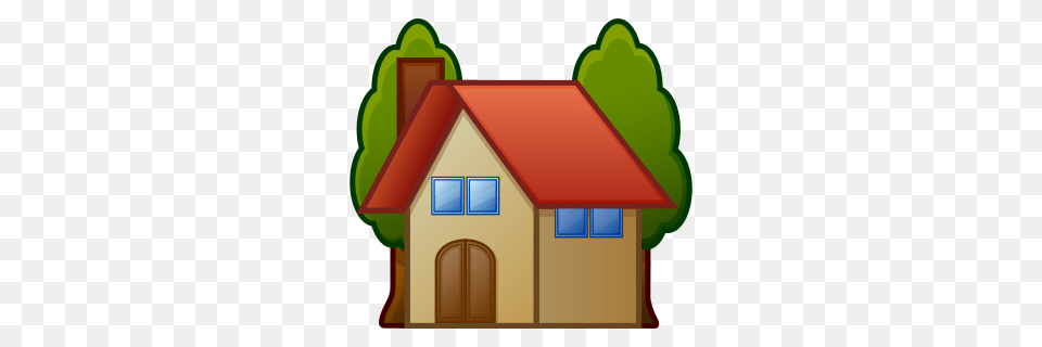 House With Garden Emojidex, Architecture, Building, Shelter, Outdoors Png Image