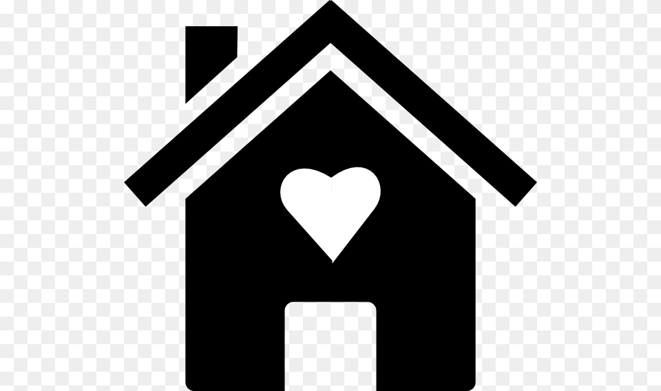 House With Heart Clipart, Dog House Free Png