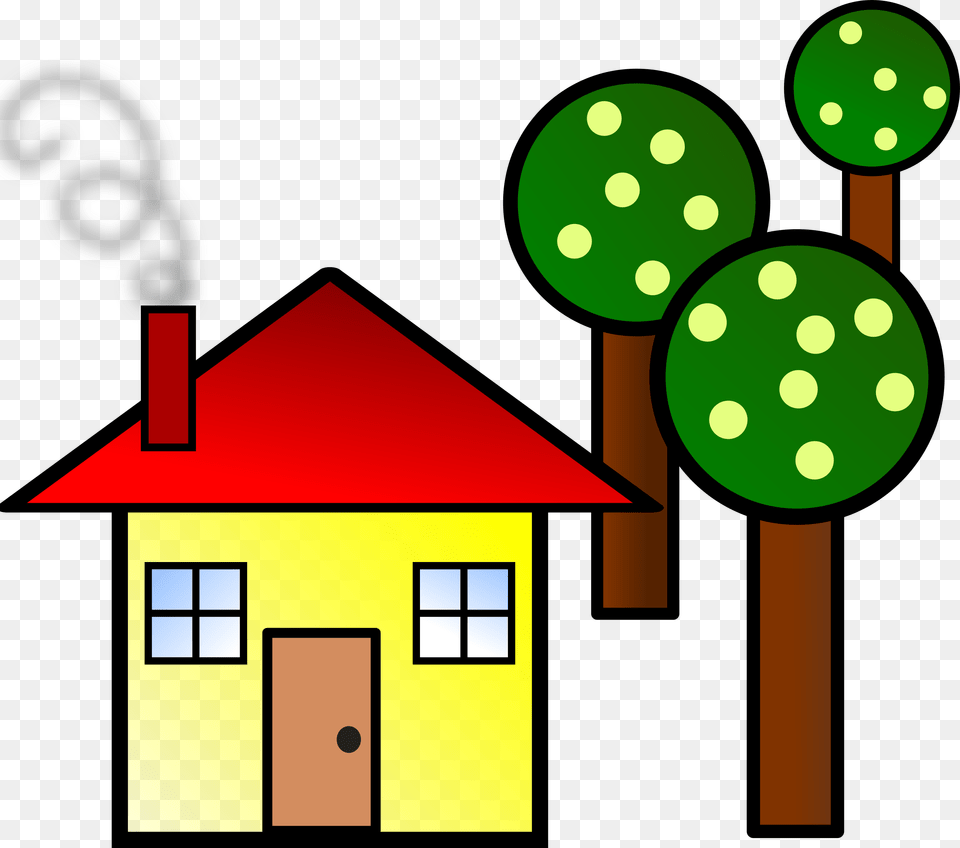 House With Trees, Neighborhood, Outdoors Png Image
