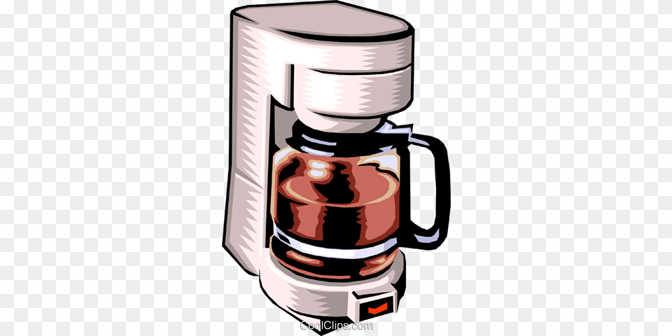 Household Coffee Maker Royalty Vector Clip Art Illustration, Device, Appliance, Electrical Device, Mixer Free Png Download