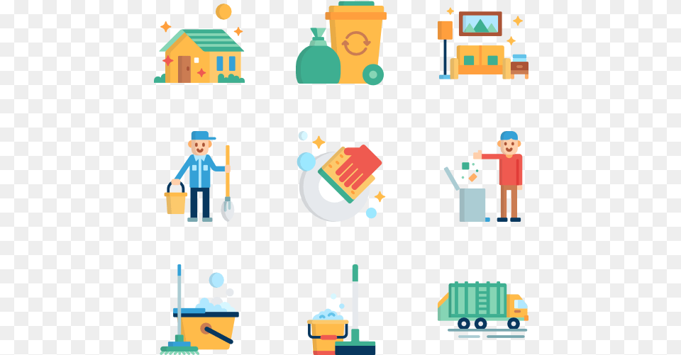 Housekeeper Icon Packs Cleaning Vector, Boy, Child, Male, Person Free Png