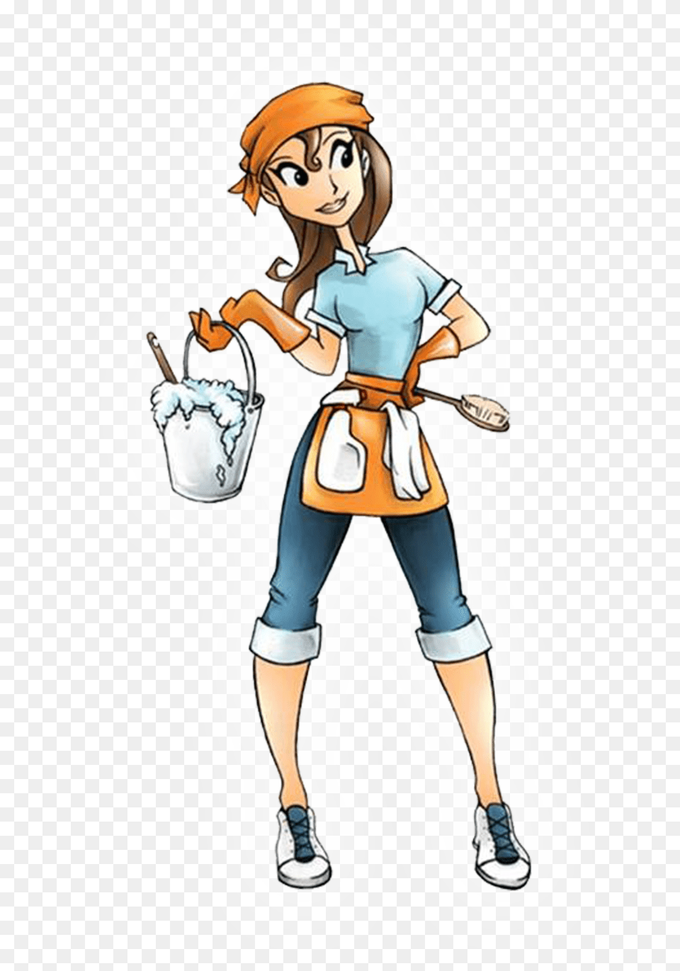 Housekeeping Clipart, Book, Cleaning, Publication, Comics Png Image