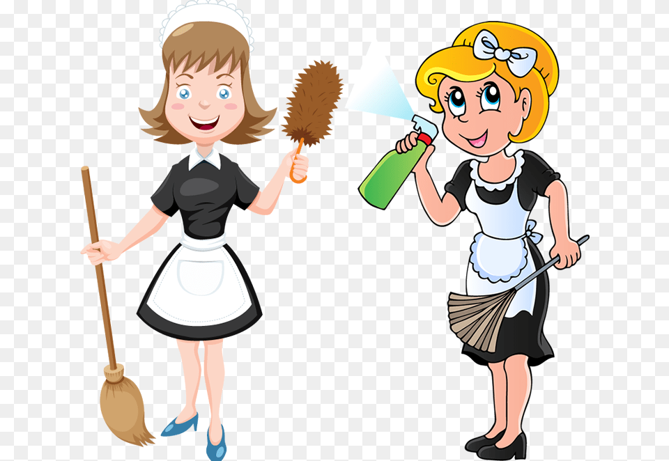 Housekeeping Clipart General House Keeper Clip Art, Cleaning, Person, Baby, Book Free Transparent Png