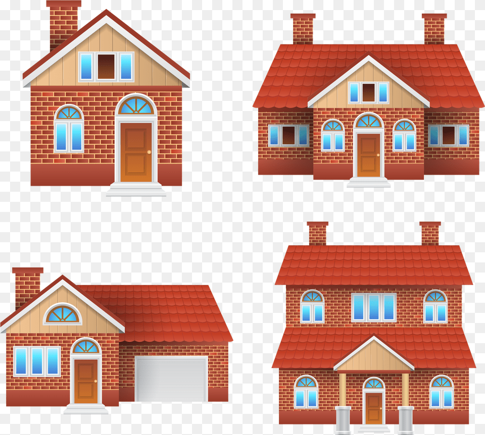 Houses, Neighborhood, Architecture, Building, Cottage Free Png Download