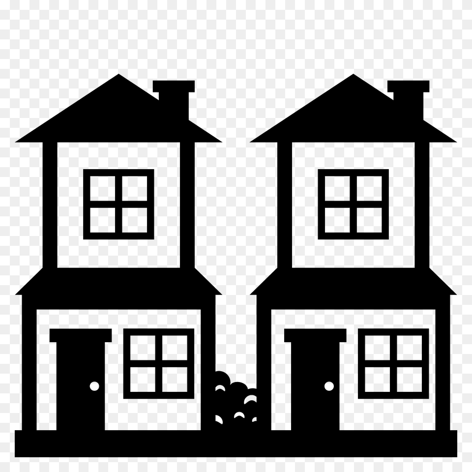 Houses Emoji Clipart, Neighborhood, Architecture, Building, Housing Free Transparent Png