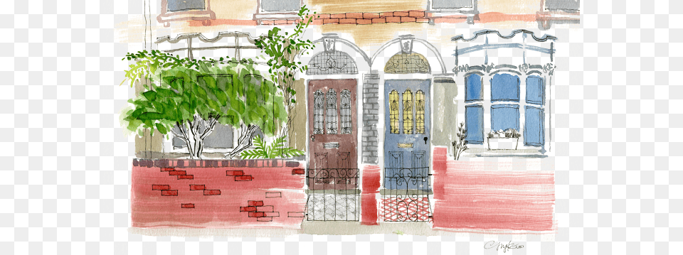Houses Fifi Kuo Illustration Drawing, Art, Collage, Gate, Painting Free Transparent Png