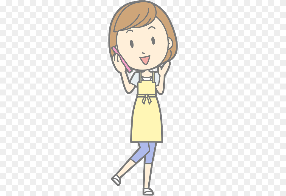 Housewife Calling On The Phone, Book, Comics, Publication, Person Free Png