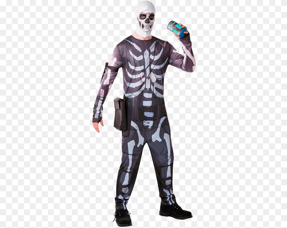Housse Skull Trooper Fortnite Taille 9 10 Ans Disfraces De Fortnite Ebay, Person, Clothing, Costume, Adult Free Png Download