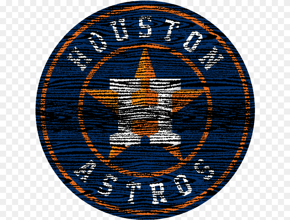 Houston Astros 2013 Pres Primary Logo Distressed Iron Transparent Astros Logos, Badge, Symbol, Face, Head Png Image