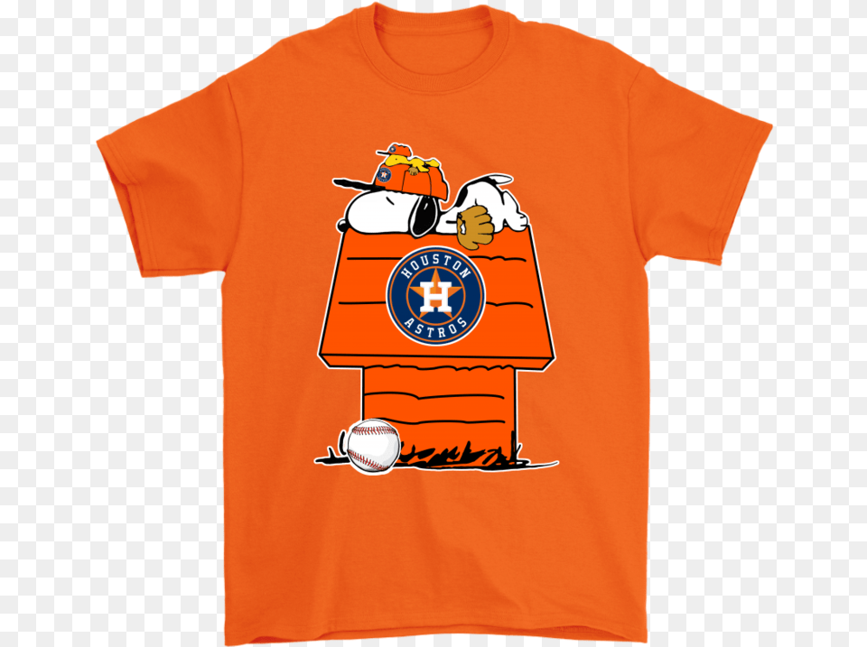 Houston Astros Snoopy And Woodstock Resting Together Houston Astros, Clothing, Shirt, T-shirt, Ball Free Transparent Png