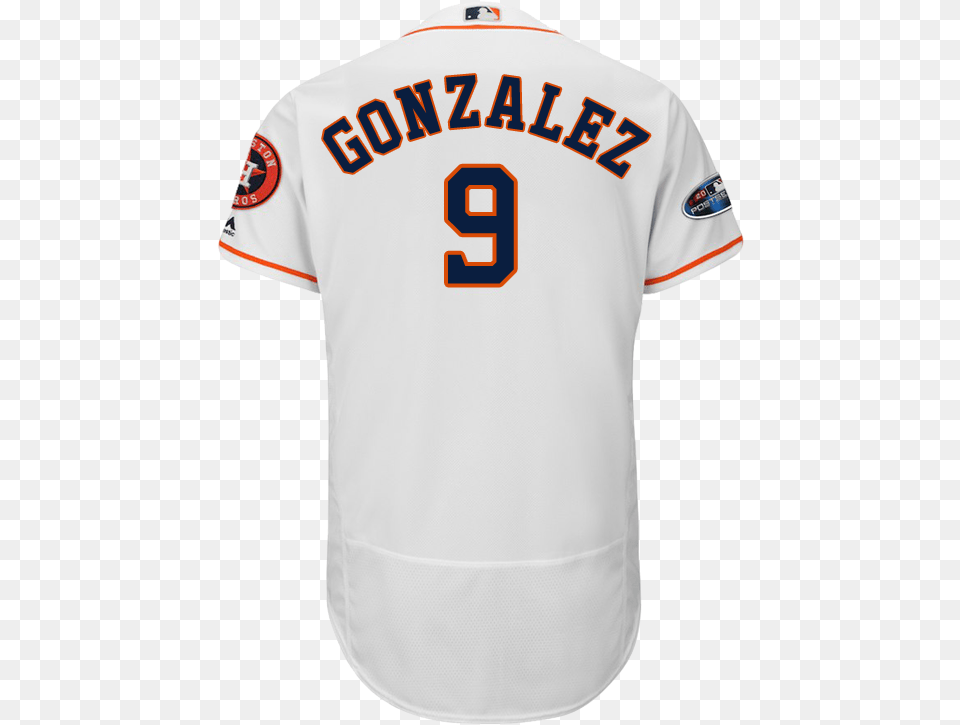 Houston Astros White 2018 Postseason Marwin Gonzalez Men39s Houston Astros 5 Jeff Bagwell White Flexbase, Clothing, Shirt, Jersey, T-shirt Png Image