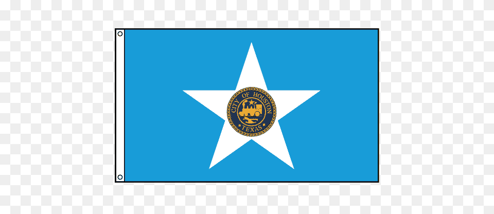 Houston City Flag, Logo, Badge, Symbol, Star Symbol Free Png
