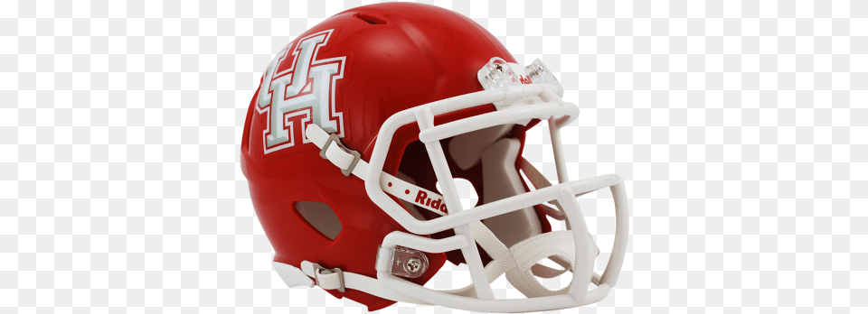 Houston Cougars Ncaa Speed Mini Helmet Houston Cougars Football Helmet, American Football, Football Helmet, Sport, Person Png Image