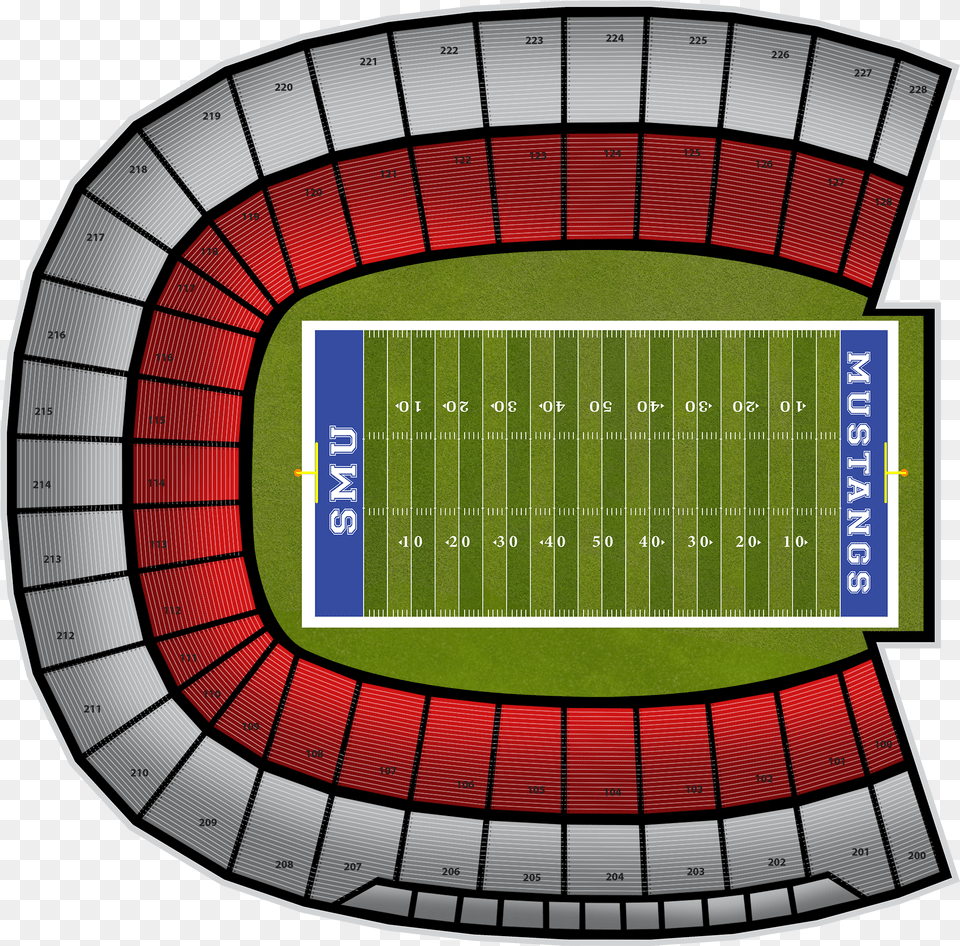 Houston Football At Smu Football At Gerald Ford Stadium, Architecture, Arena, Building, Field Png Image
