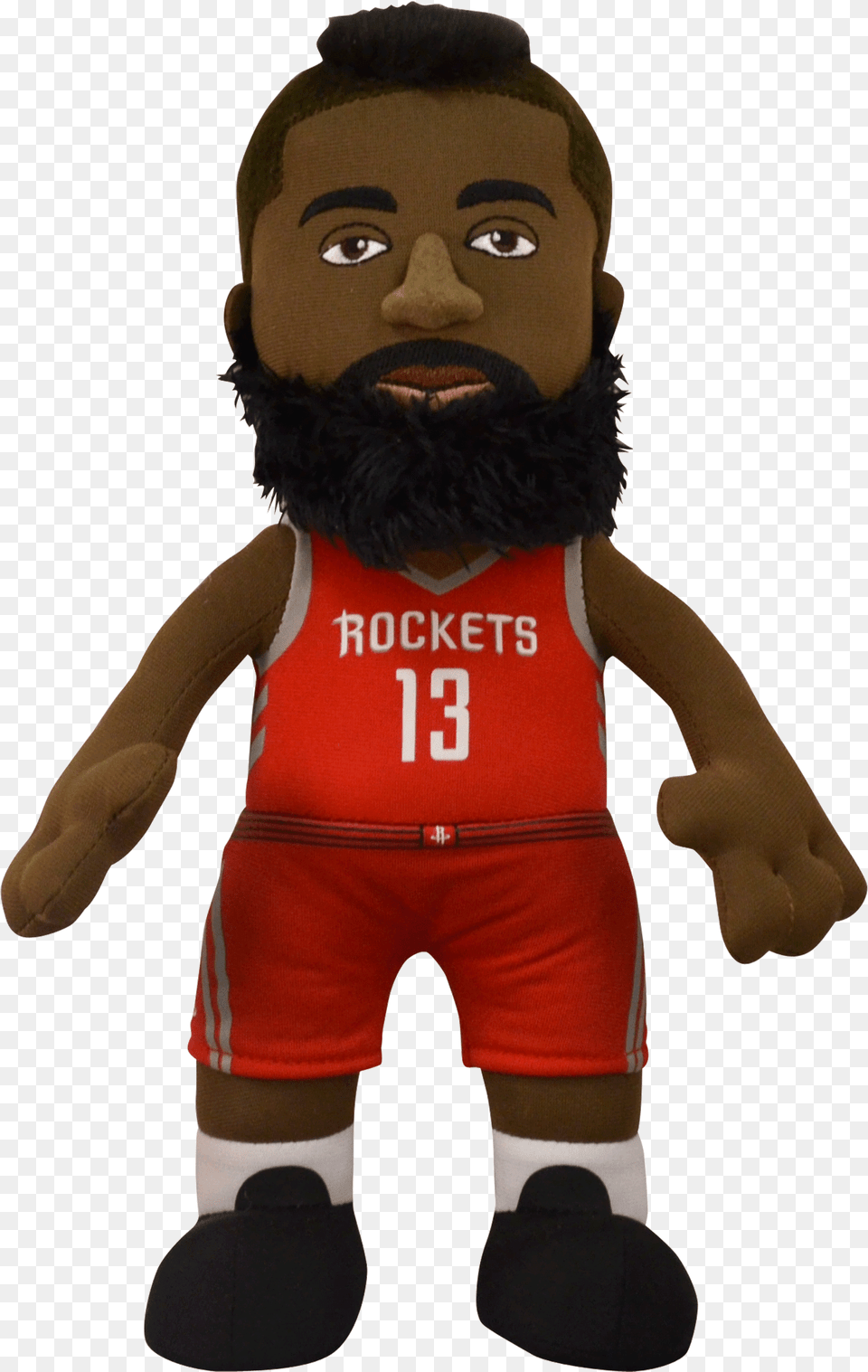 Houston Rockets James Harden 10quot Plush Figure, Toy, Baby, Person, Face Free Png