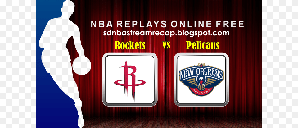 Houston Rockets Vs New Orleans Pelicans Houston Rockets, Adult, Logo, Male, Man Png Image