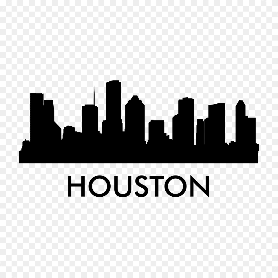 Houston Skyline Outline Houston Skyline Outline Transparent, City, Urban, Silhouette Png Image