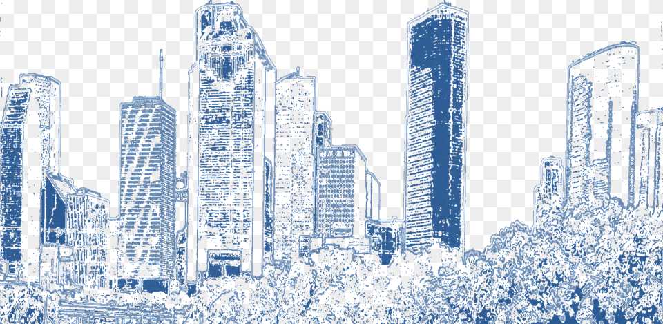 Houston Skyline Sketch, Architecture, Metropolis, High Rise, City Png