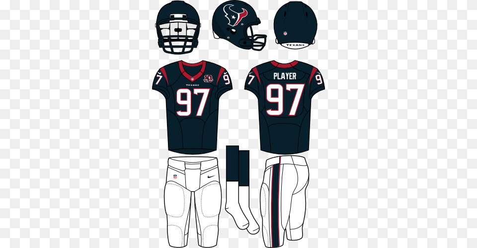 Houston Texans Houston Texans Home Uniform, Clothing, Helmet, Shirt, American Football Png Image