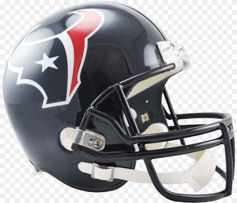 Houston Texans Vsr4 Replica Helmet Chicago Bear Football Helmet, American Football, Football Helmet, Sport, Person Png Image