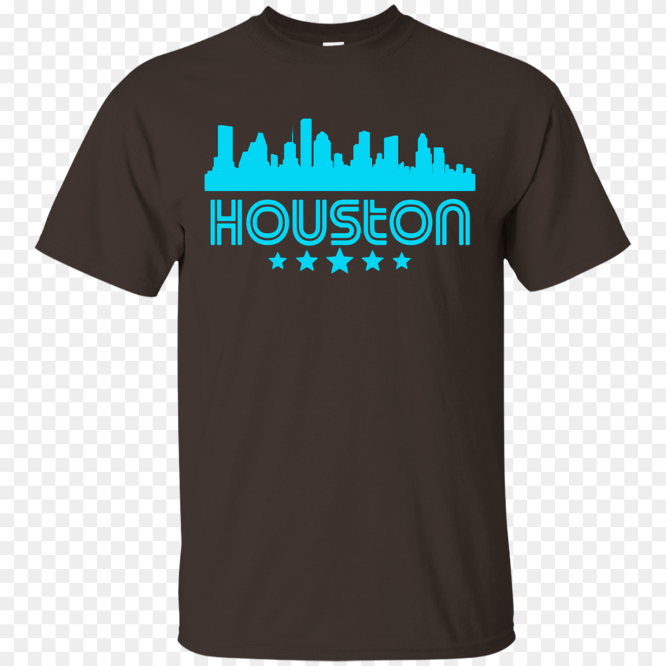 Houston Texas Skyline Retro Style T Shirt Texas, Clothing, T-shirt Png