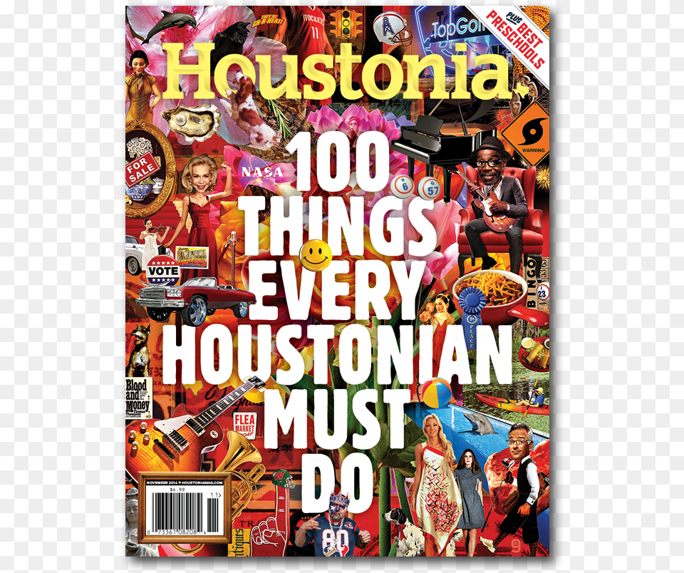 Houstonia Magazine Covers Houstonia Magazine, Adult, Publication, Person, Woman Free Png