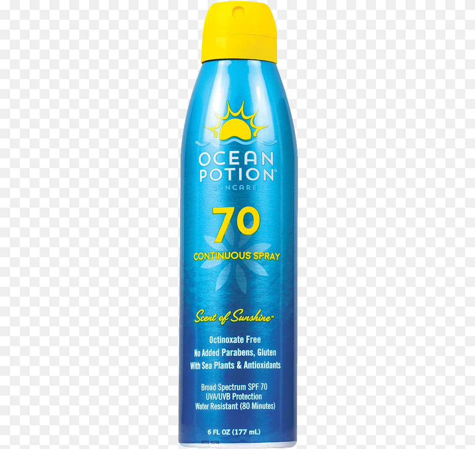 Hover To Zoom In Oxybenzone Spray Sunscreen, Cosmetics, Bottle, Alcohol, Beer Png Image