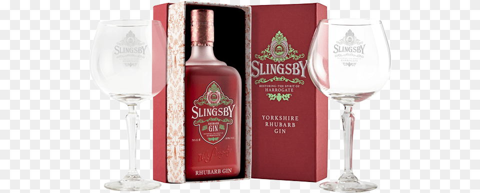 Hover To Zoom Slingsby Rhubarb Flavoured Gin, Alcohol, Wine, Liquor, Wine Glass Free Transparent Png