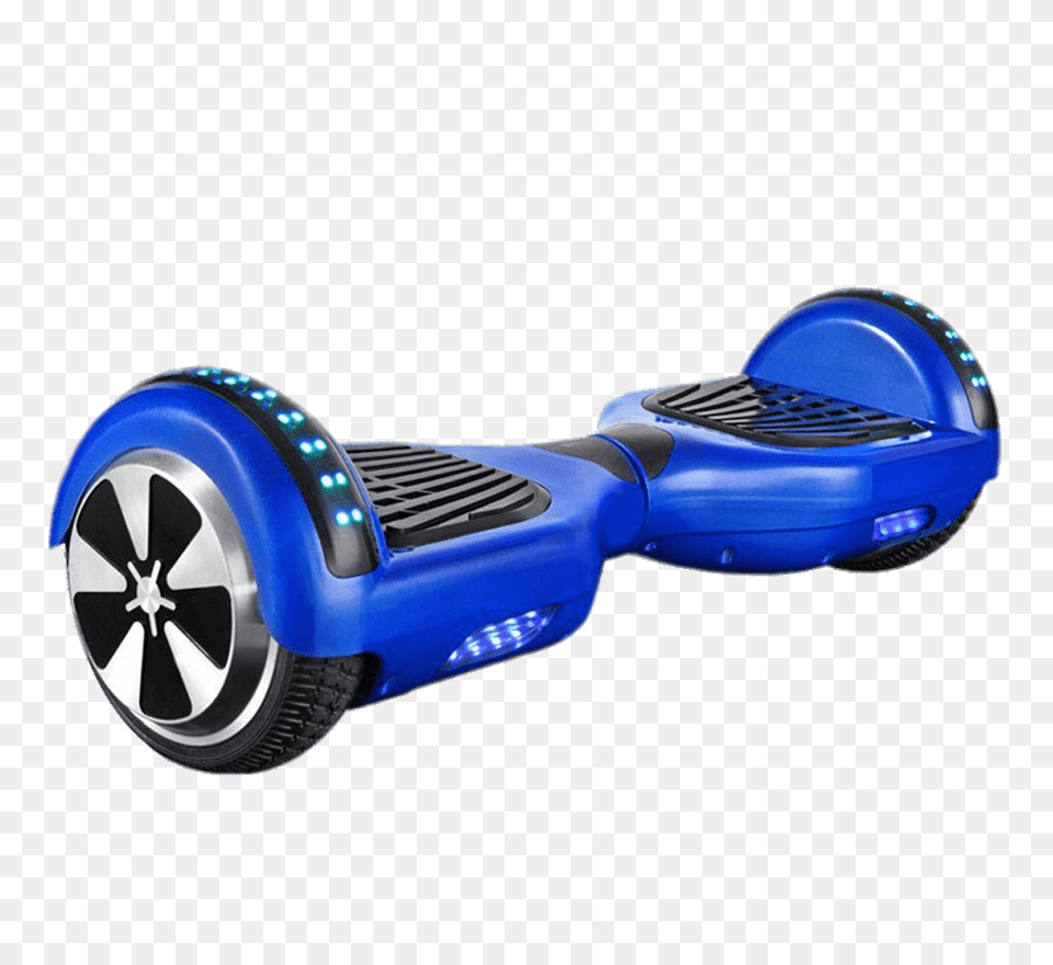 Hoverboard With Blue Lights, Car, Vehicle, Transportation, Wheel Free Transparent Png
