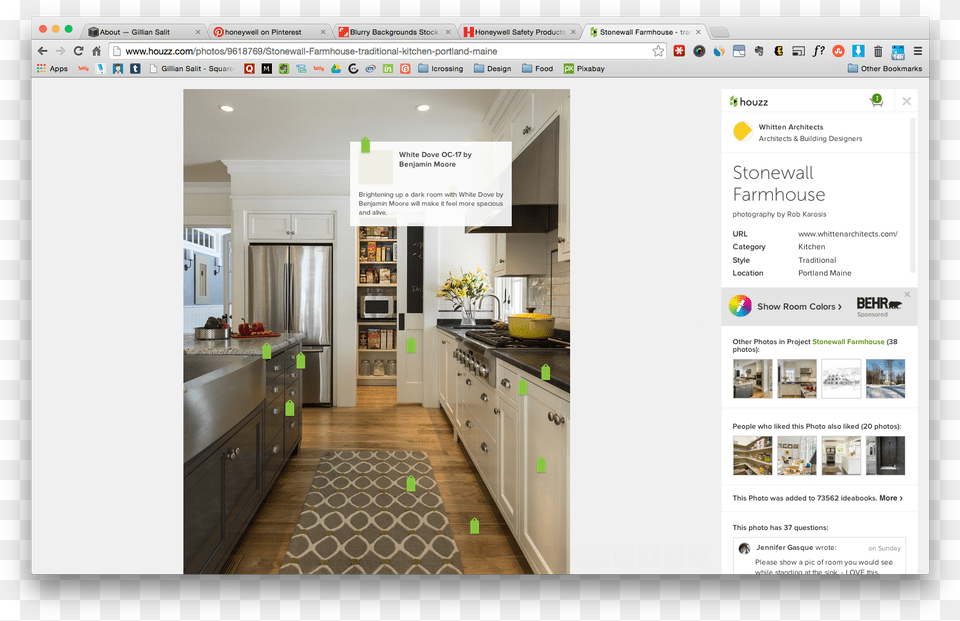 Hovering Tag Functionality From Houzz Kitchen Without Corner Cabinets, Floor, Flooring, Indoors, Interior Design Png Image