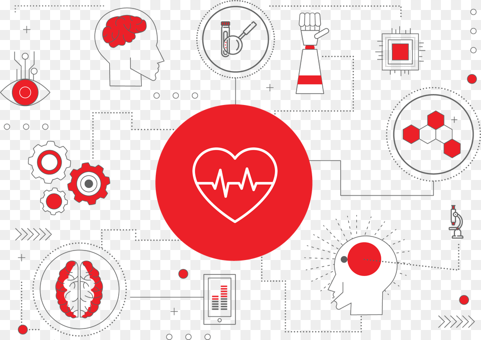 How Can Ai Transform The Healthcare Sector In Uae Ai In Healthcare, Heart, Scoreboard, Face, Head Free Transparent Png