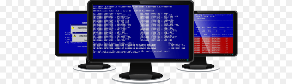 How Can I Fix The Windows Blue Screen Error Computer Blue Screen, Computer Hardware, Electronics, Hardware, Monitor Free Png