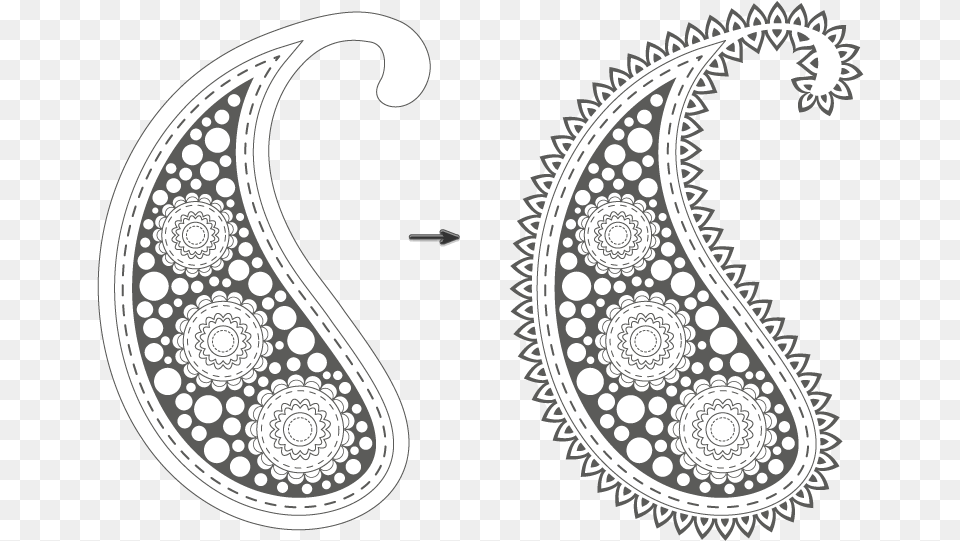 How Create A Pattern In Adobe Illustrator Paisley Shape Free Png Download