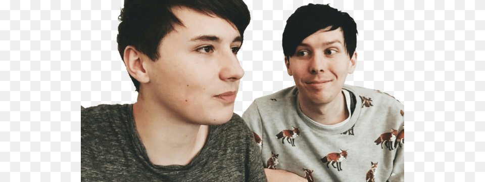 How Do You Fall Off The Moon Dan Howell And Phil Lester 2016, Portrait, Photography, Person, Face Png