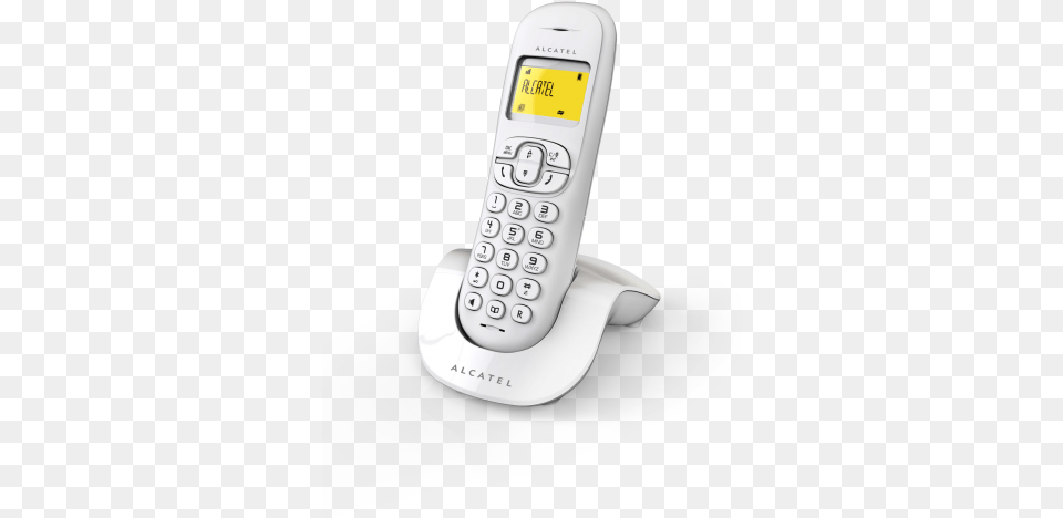How Do You Turn Up The Volume Alcatel C250 Cordless Phone White, Electronics, Mobile Phone Png